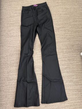 Edikted Black Luna Bootcut Flared Pants